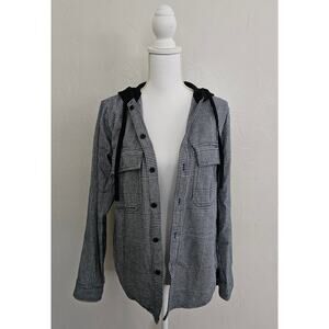 Original Use Black Plaid Button Front Jacket